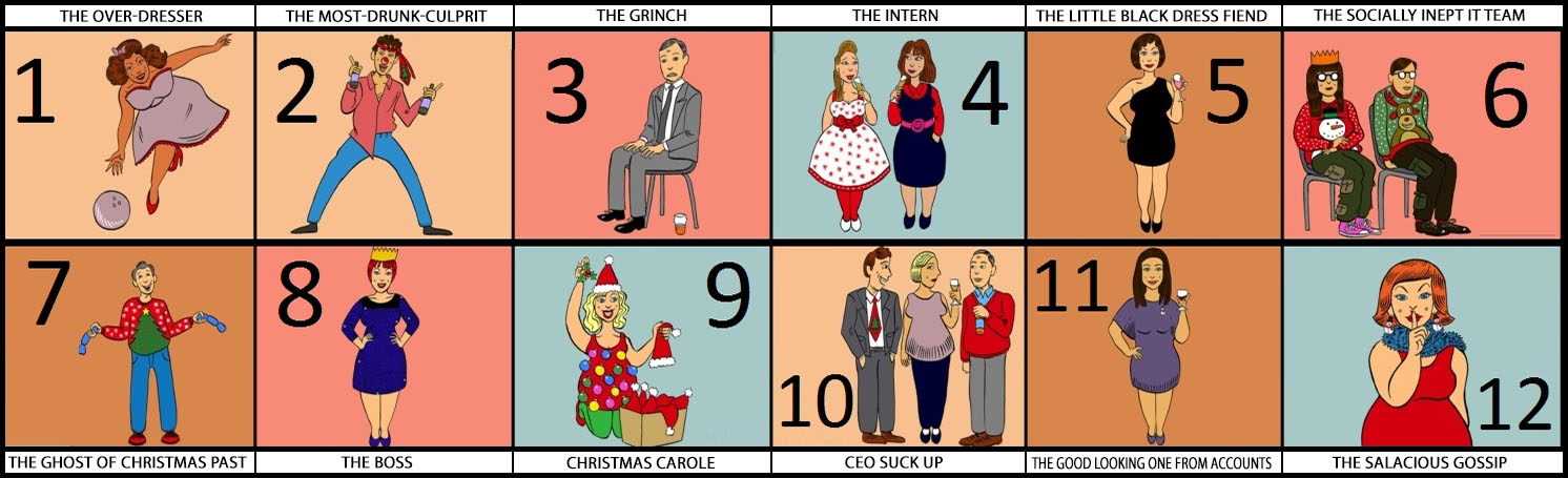 Christmas party stereotypes FS